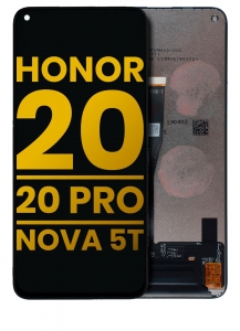 Huawei Nova 5T Ekran Dokunmatik Siyah Çıtasız Orjinal