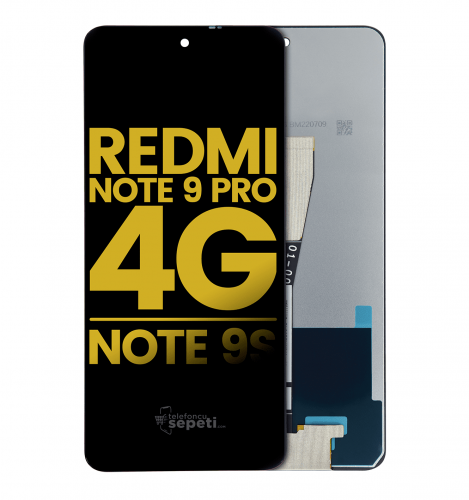 Xiaomi Redmi Note 9s Lcd Ekran Dokunmatik Siyah Çıtasız %100 Orijinal