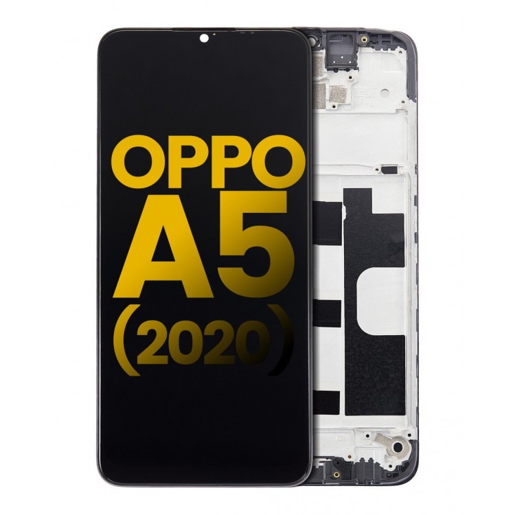 Oppo A5 2020 Ekran Dokunmatik Siyah Çıtalı Orjinal