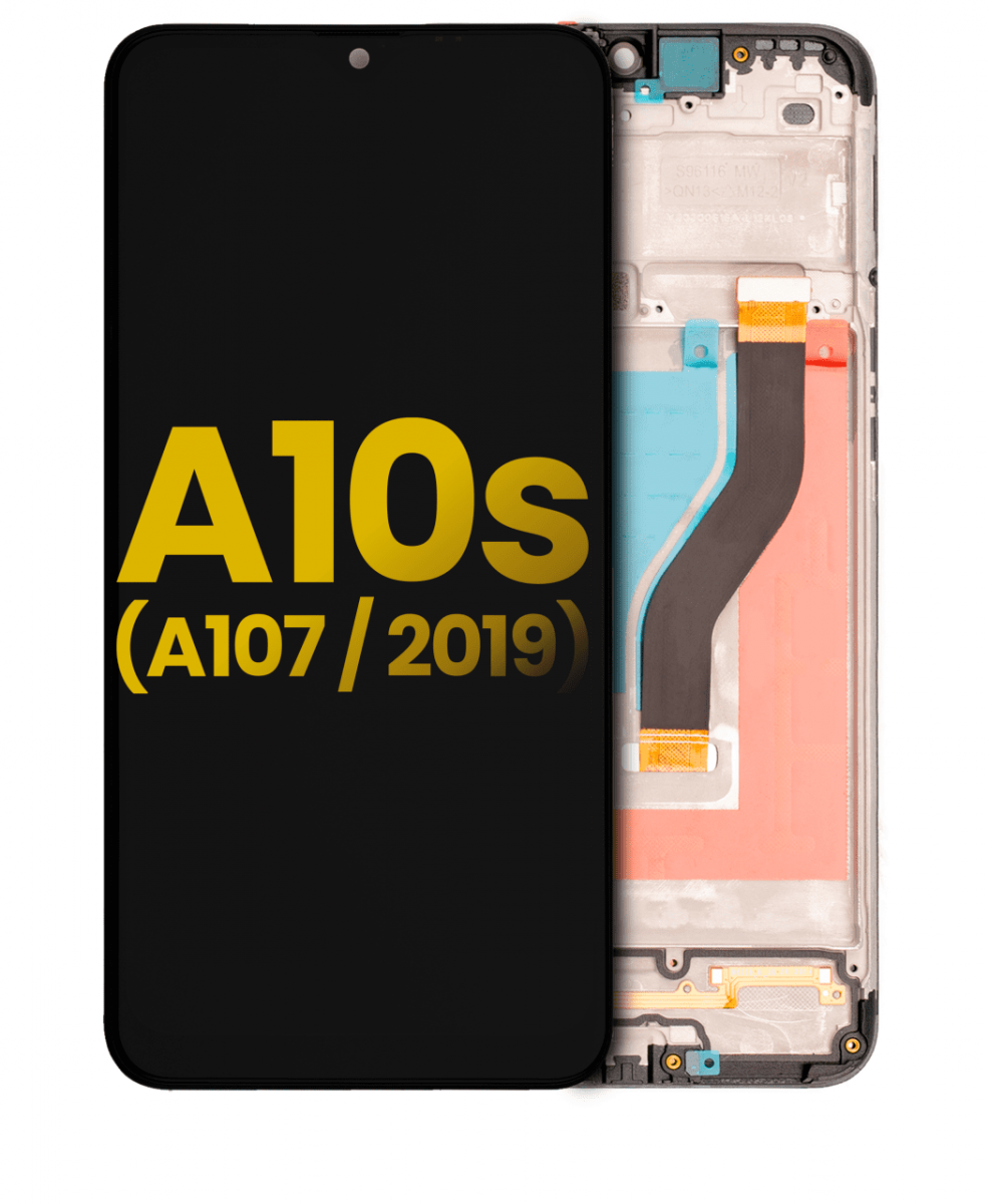 Samsung Galaxy A10S A107 Ekran Dokunmatik Siyah Çıtalı Orjinal