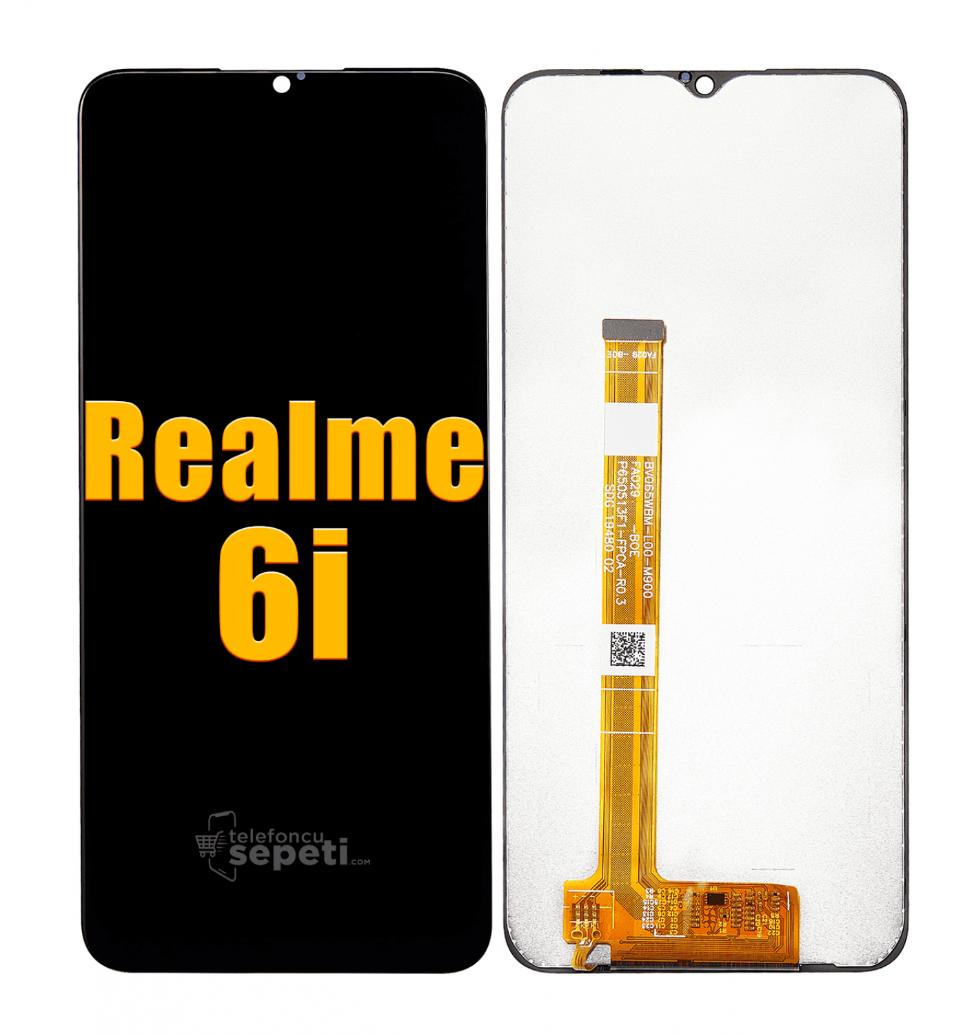 Oppo Realme 6i Ekran Dokunmatik Siyah Çıtasız A Plus Kalite