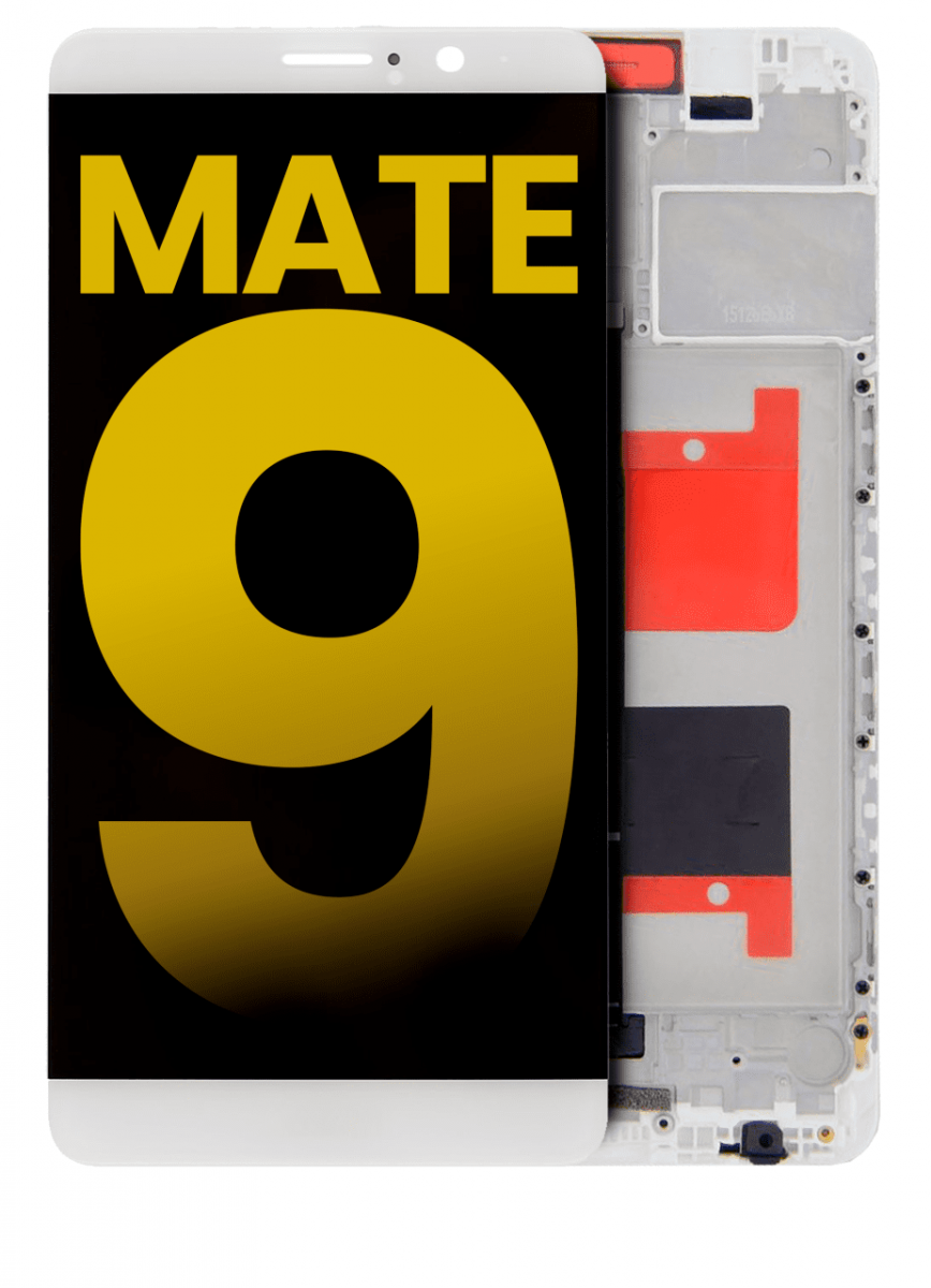 Huawei Mate 9 Ekran Dokunmatik Beyaz Çıtalı