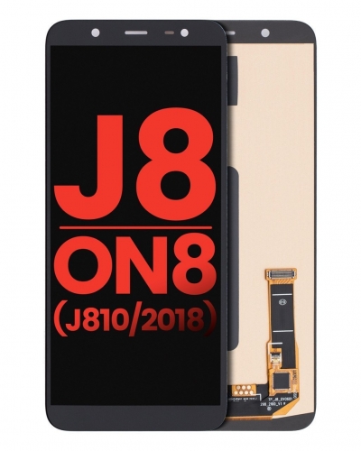 Samsung Galaxy J8 J810 Ekran Dokunmatik Siyah %100 Oled