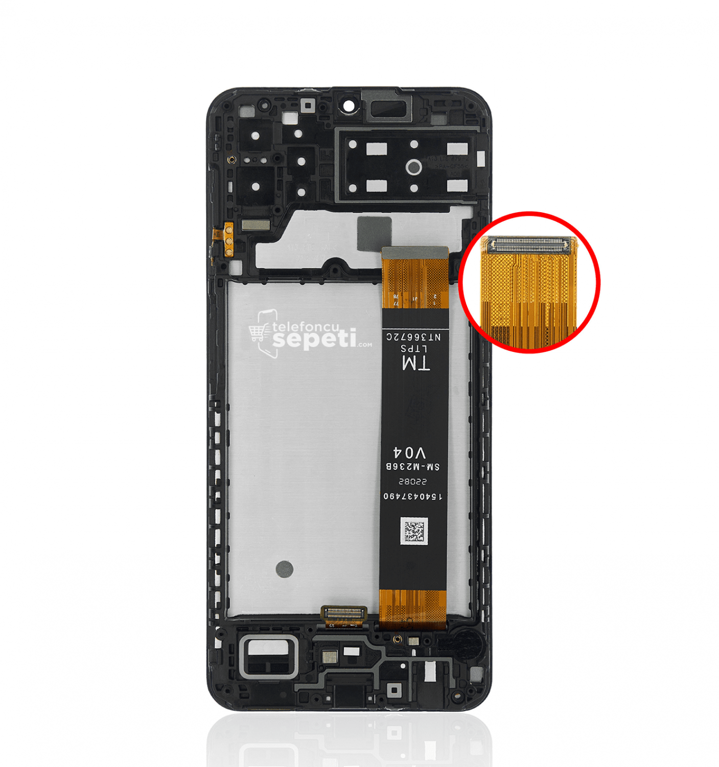 Samsung Galaxy A13 A135 Ekran Dokunmatik Siyah Çıtalı Orijinal