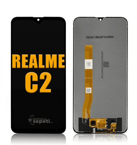 Oppo Realme C2 Ekran Dokunmatik Siyah Çıtasız A Plus Kalite
