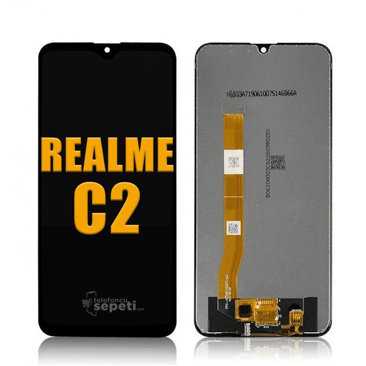 Oppo Realme C2 Ekran Dokunmatik Siyah Çıtasız A Plus Kalite