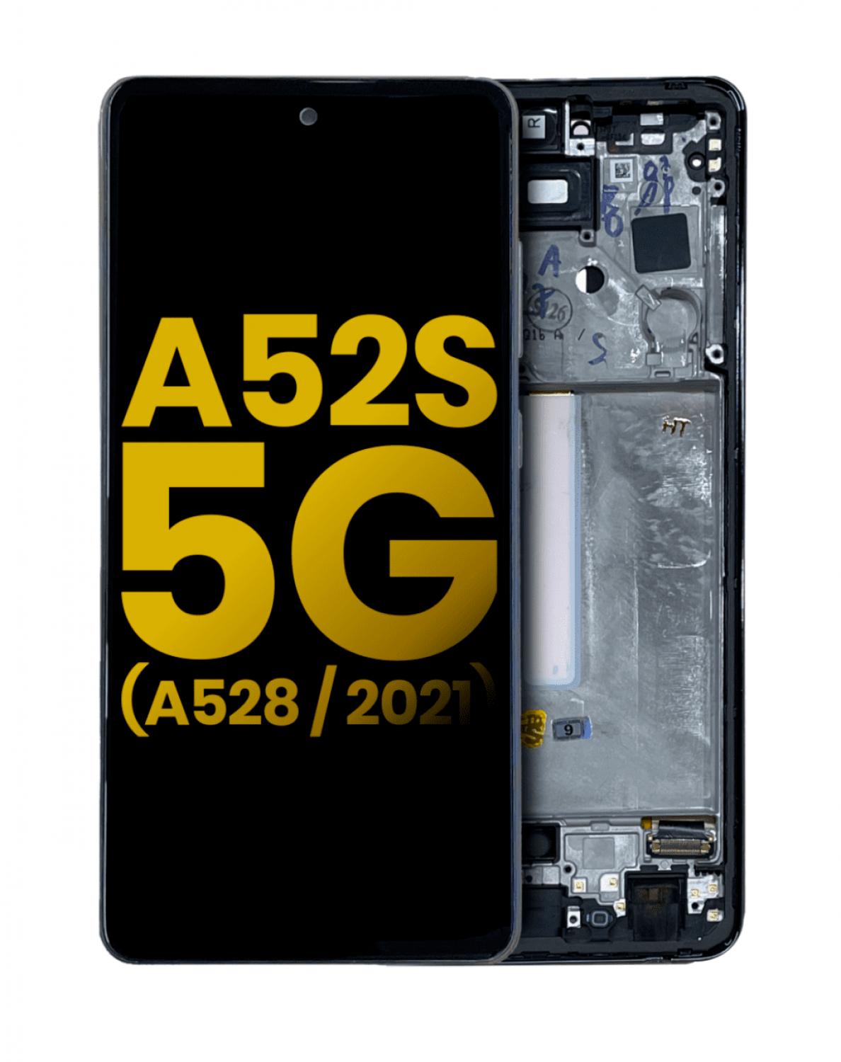 Samsung Galaxy A52s A528 Ekran Dokunmatik Siyah Çıtalı %100 Orijinal