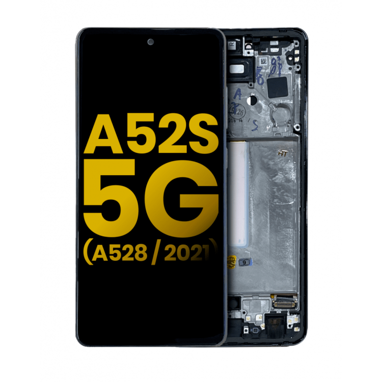 Samsung Galaxy A52s A528 Ekran Dokunmatik Siyah Çıtalı Orijinal