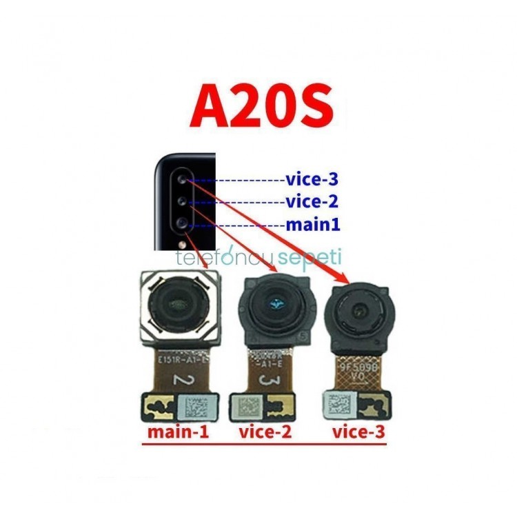 Samsung Galaxy A20s A207 Arka Kamera Orjinal ''1.Kamera''