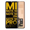 Xiaomi Mi Note10 Pro Ekran Dokunmatik Siyah Çıtasız Orjinal