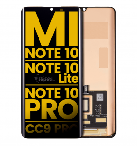 Xiaomi Mi Note 10 Lite Ekran Dokunmatik Siyah Çıtasız %100 Orijinal