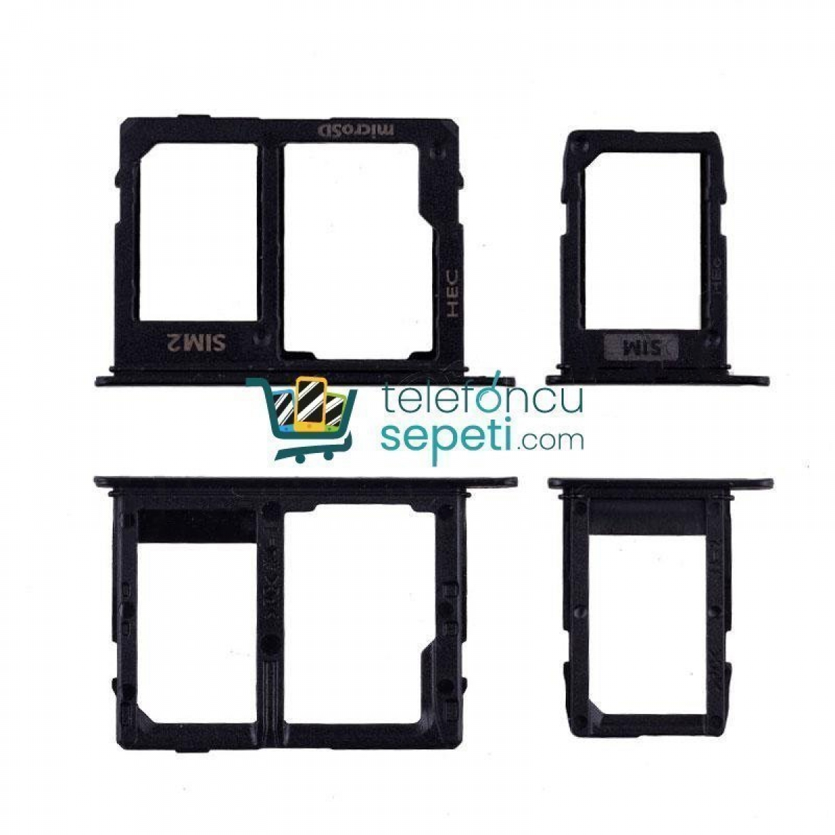 Samsung Galaxy A6 A600 Sim Kart Tepsisi Siyah