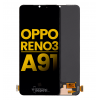 Oppo Reno 3 Ekran Dokunmatik Siyah Çıtasız Orjinal
