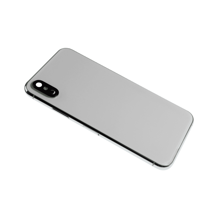 iPhone XS Kasa Kapak Beyaz Dolu