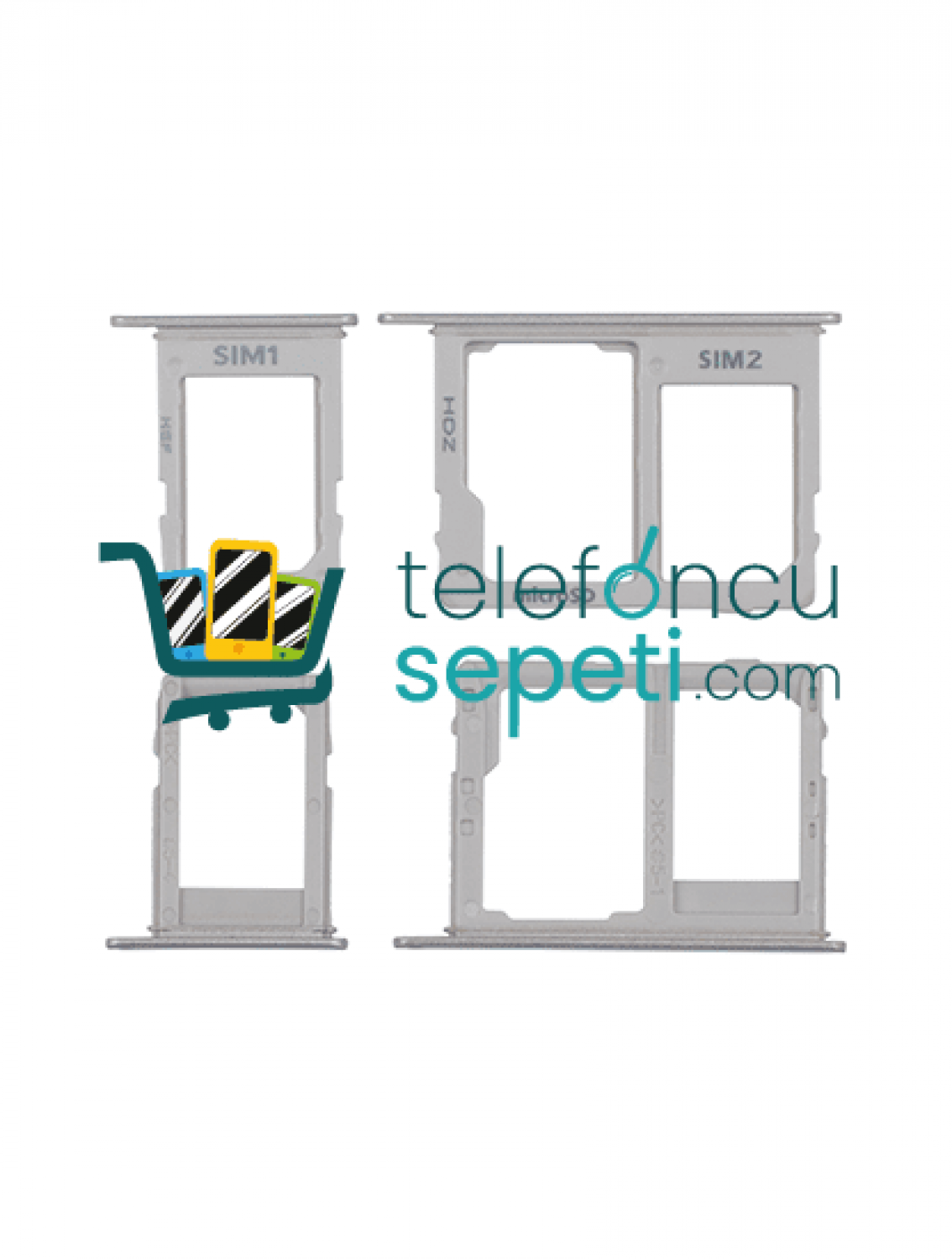 Samsung Galaxy A6 Plus A605 Sim Kart Tepsisi Beyaz