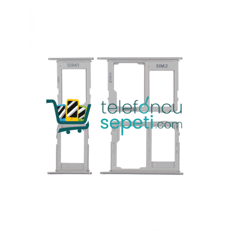 Samsung Galaxy A6 Plus A605 Sim Kart Tepsisi Beyaz