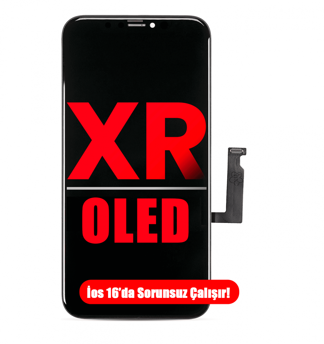 iPhone XR Ekran Dokunmatik Siyah Oled "Hard"