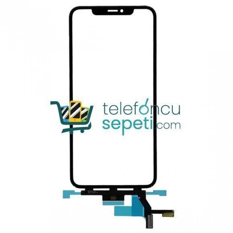 iPhone XS Max Dokunmatik Touch Siyah Uzun Film