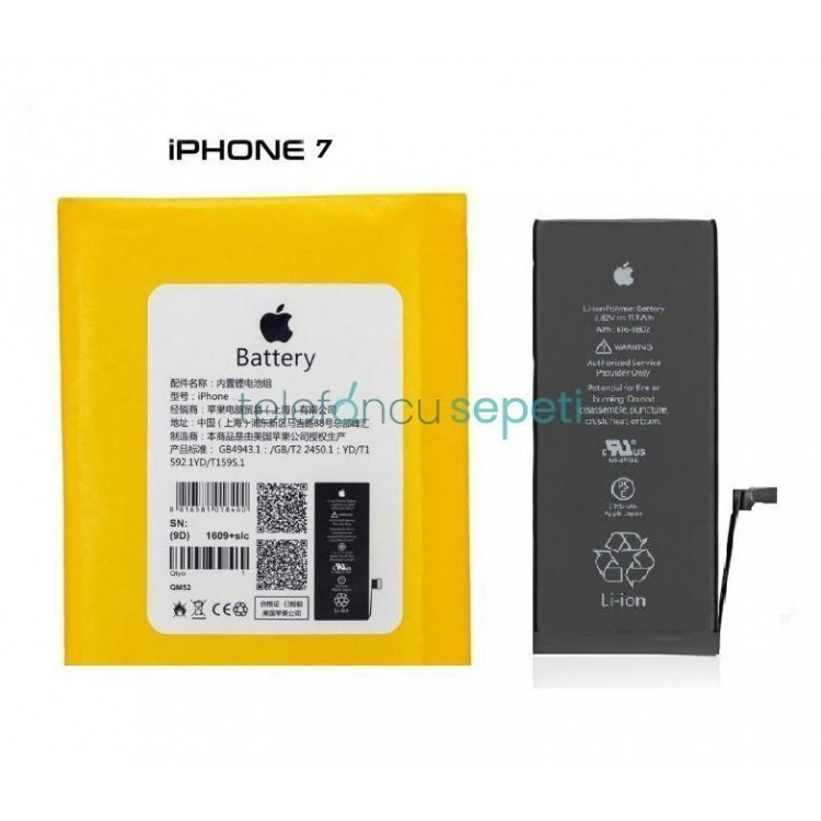 iPhone 7 Batarya Pil Sarı Paket Orjinal Vakum