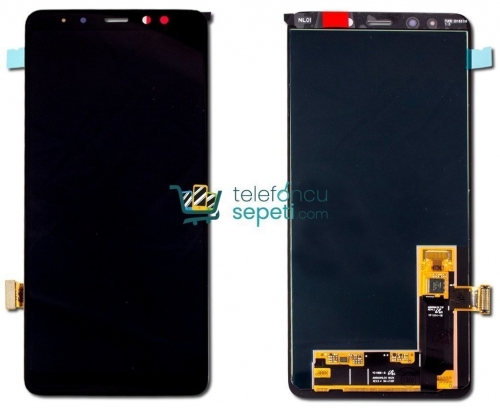 Samsung Galaxy A8 Plus 2018 A730 Ekran Dokunmatik Siyah %100 Oled