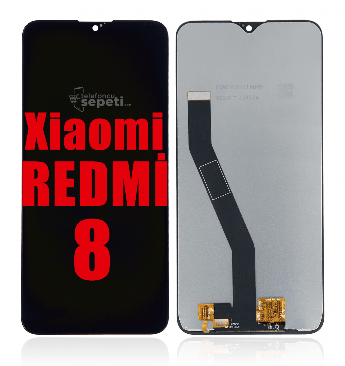 Xiaomi Redmi 8 Ekran Dokunmatik Siyah Çıtasız %100 Birebir Ürün