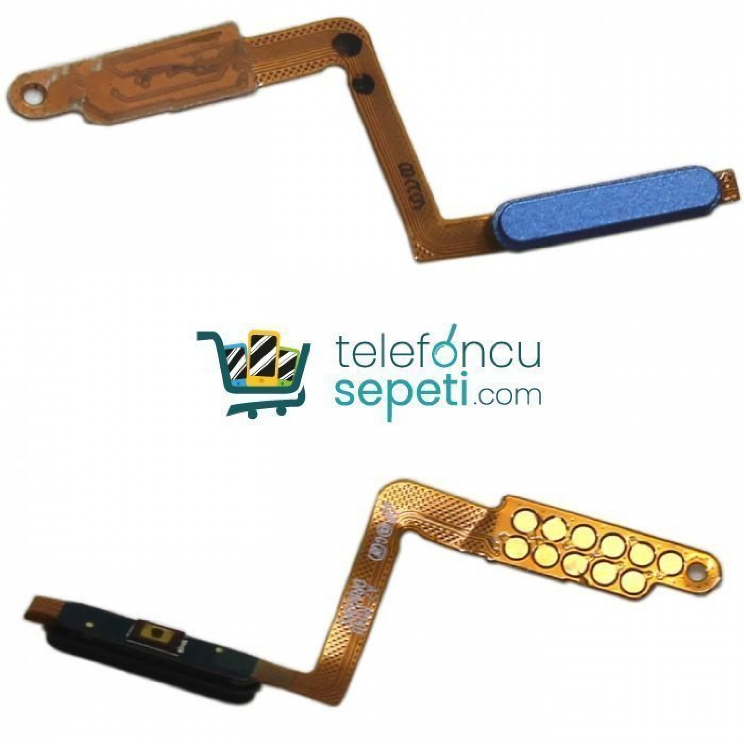 Samsung Galaxy A7 2018 A750 Home Tuş Bordu Filmi Mavi