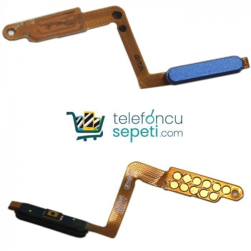 Samsung Galaxy A7 2018 A750 Home Tuş Bordu Filmi Mavi