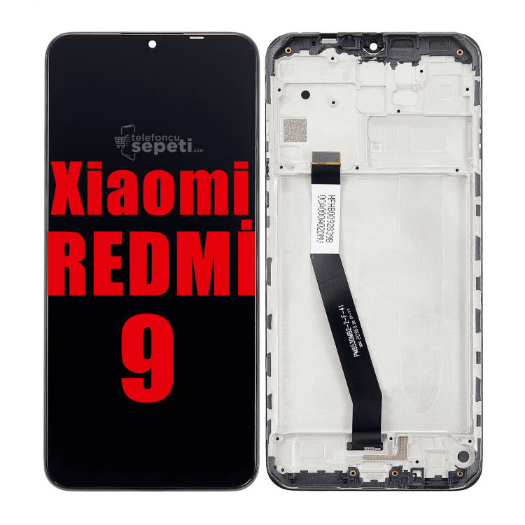 Xiaomi Redmi 9 Ekran Dokunmatik Siyah Çıtalı A Plus Kalite
