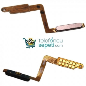 Samsung Galaxy A7 2018 A750 Home Tuş Bordu Filmi Pembe