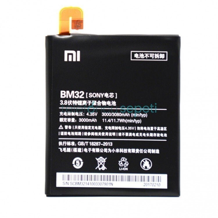 Xiaomi Mi 4 Bm32 Batarya Pil Orijinal