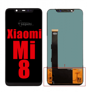 Xiaomi Mi 8 Ekran Dokunmatik Siyah Çıtasız A  Plus Kalite