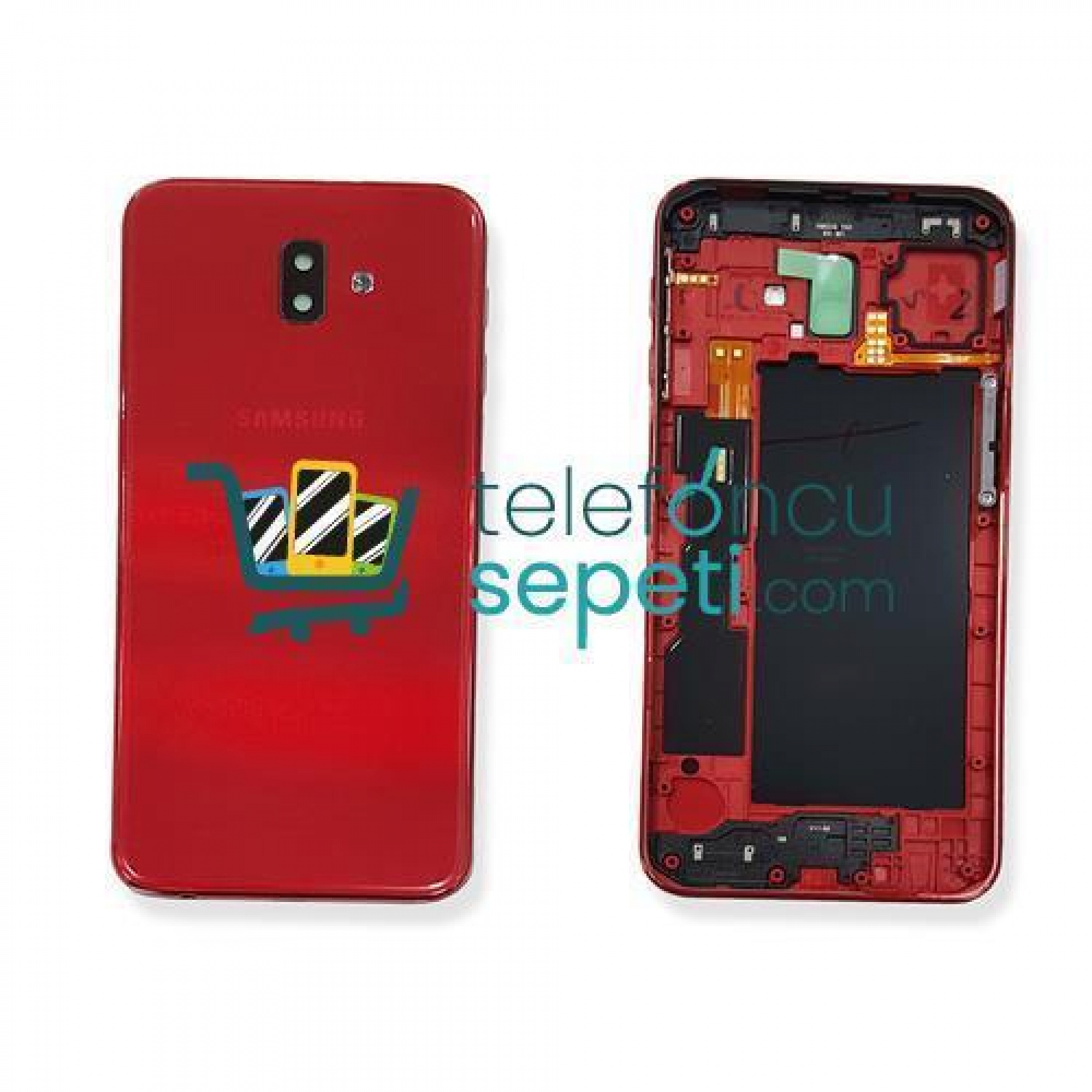 Samsung Galaxy J6 Plus J610 Kasa Kapak Kırmızı