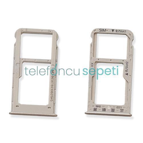 Huawei P Smart Sim Kart Tepsisi Gold Orjinal