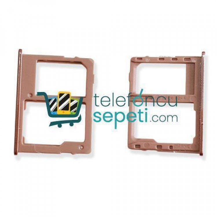Samsung Galaxy J6 Plus J610 Sim Kart Tepsisi Gold Çift