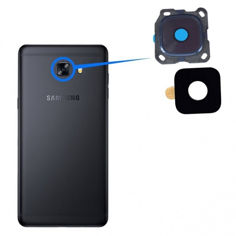 Samsung Galaxy C7 Pro C7010 Kamera Lensi Siyah Orjinal