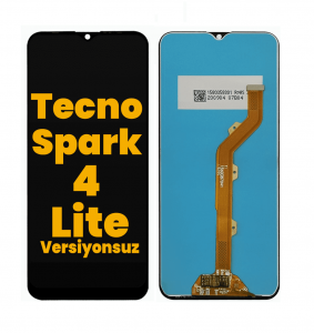 Tecno Spark 4 Lite Ekran Dokunmatik Siyah Çıtasız %100 Orijinal