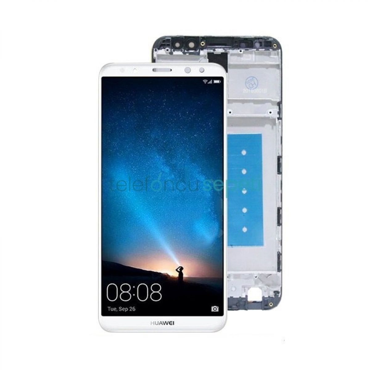 Huawei Mate 10 Lite Ekran Dokunmatik Beyaz Çıtalı Orjinal