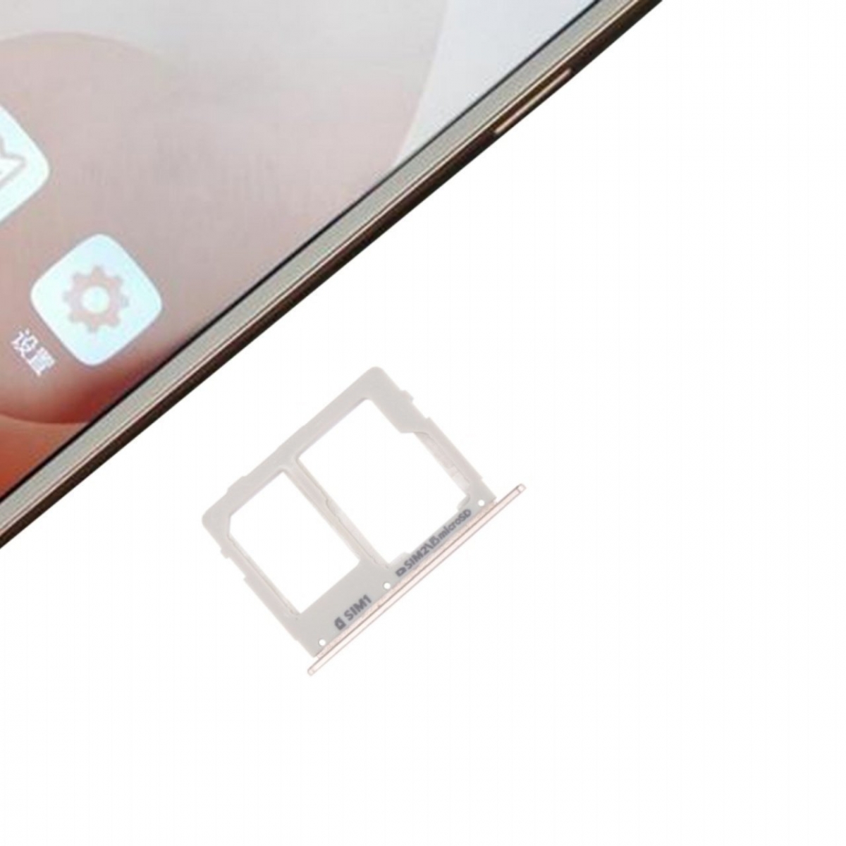 Samsung Galaxy C7 Pro C7010 Sim Kart Tepsisi Gold