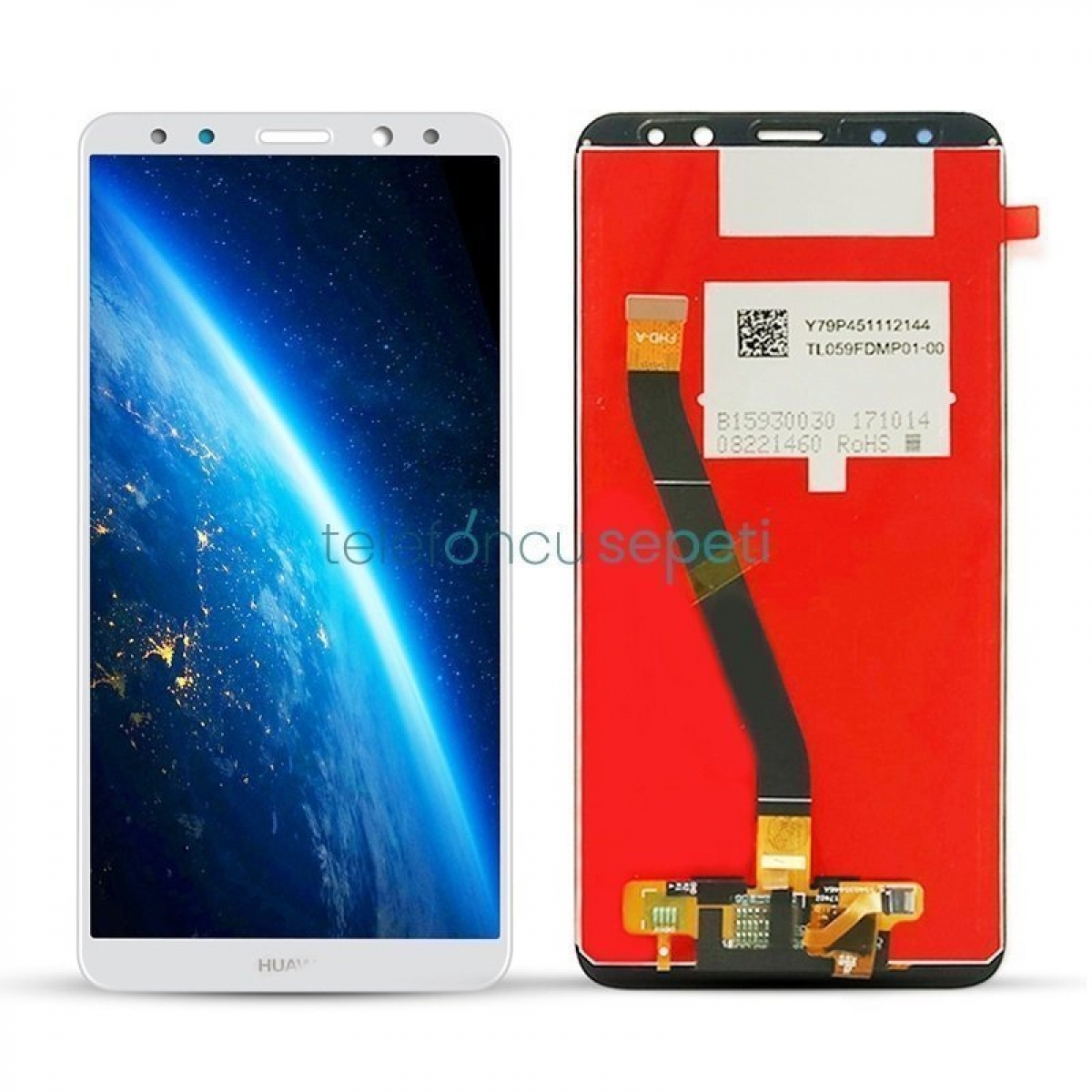 Huawei Mate 10 Lite Ekran Dokunmatik Beyaz Çıtasız Orjinal