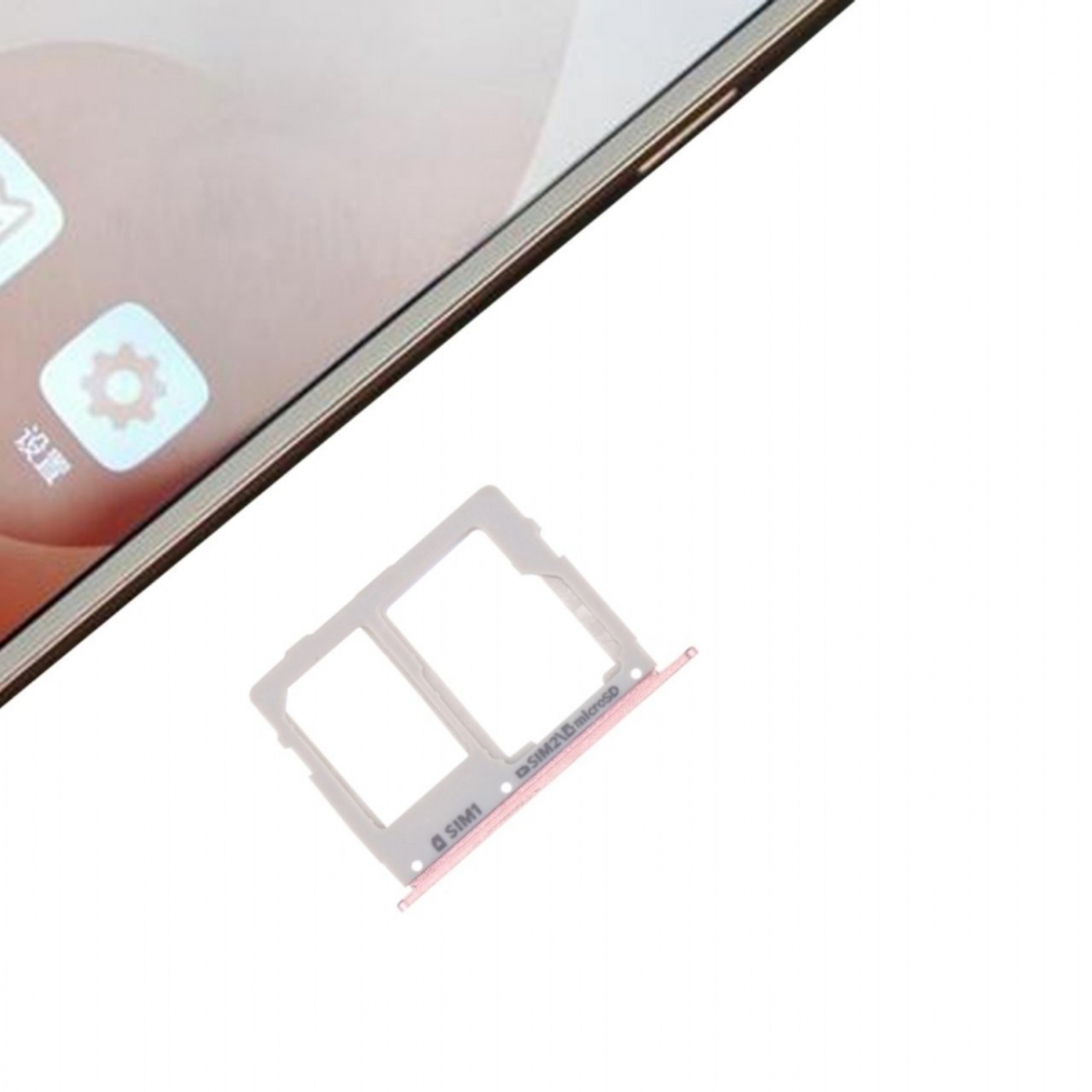 Samsung Galaxy C7 Pro C7010 Sim Kart Tepsisi Rose
