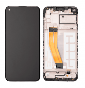 Samsung Galaxy A11 A115F Ekran Dokunmatik Siyah Çıtalı Orijinal