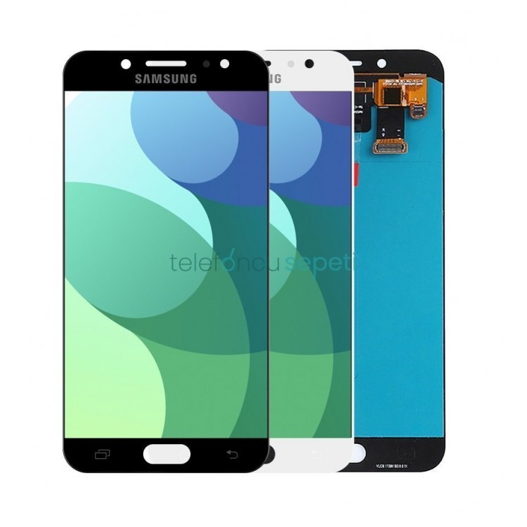 Samsung Galaxy C8 C7100 Ekran Dokunmatik Siyah Oled Üstün Kalite