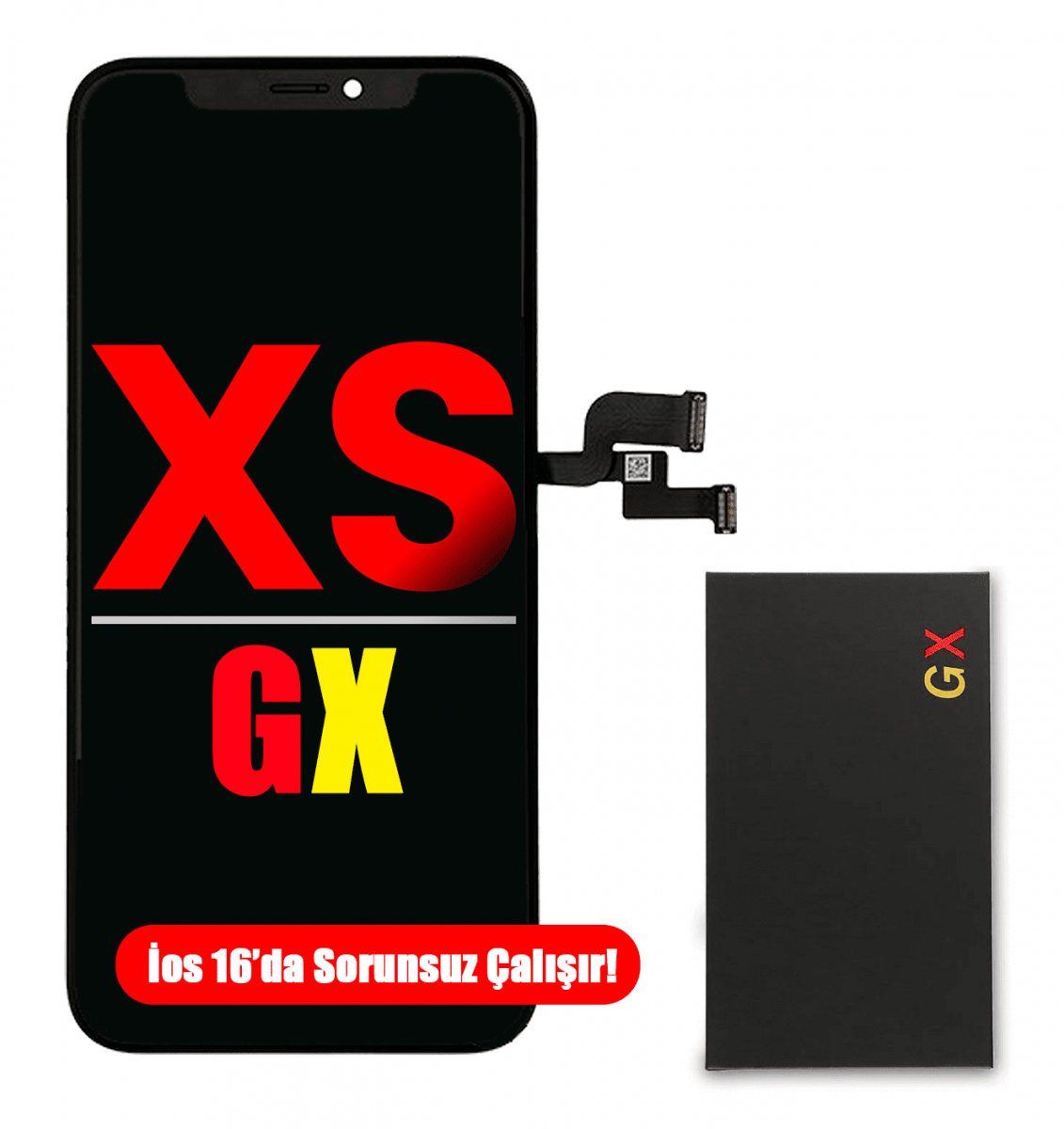 iPhone XS Ekran Dokunmatik Siyah Oled Gx Marka