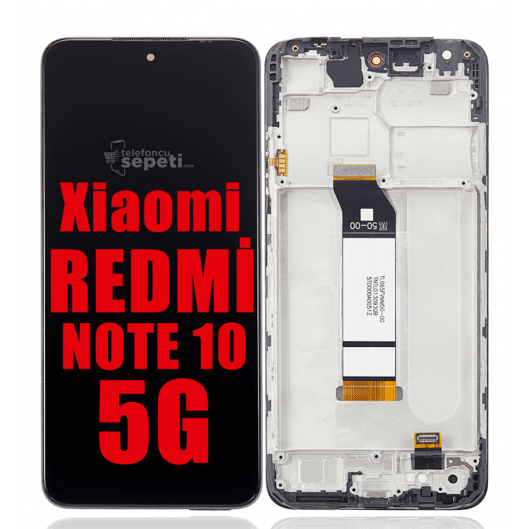 Xiaomi Redmi Note 10 5g Ekran Dokunmatik Siyah Çıtalı A Plus Kalite