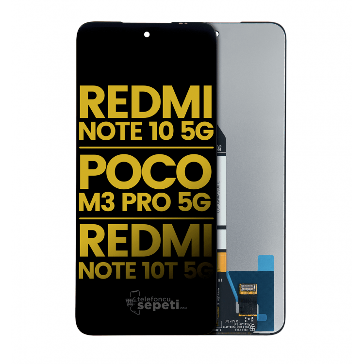 Xiaomi Redmi Note 10 5g Ekran Dokunmatik Siyah Çıtasız Orijinal