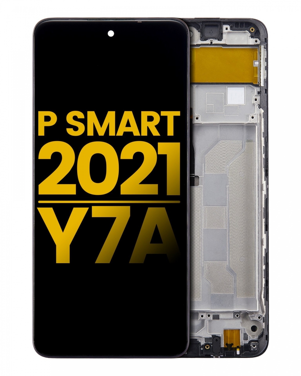 Huawei P Smart 2021 Ekran Dokunmatik Siyah Çıtalı Servis