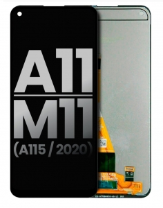 Samsung Galaxy A11 A115 Ekran Dokunmatik Siyah Çıtasız A Plus Kalite