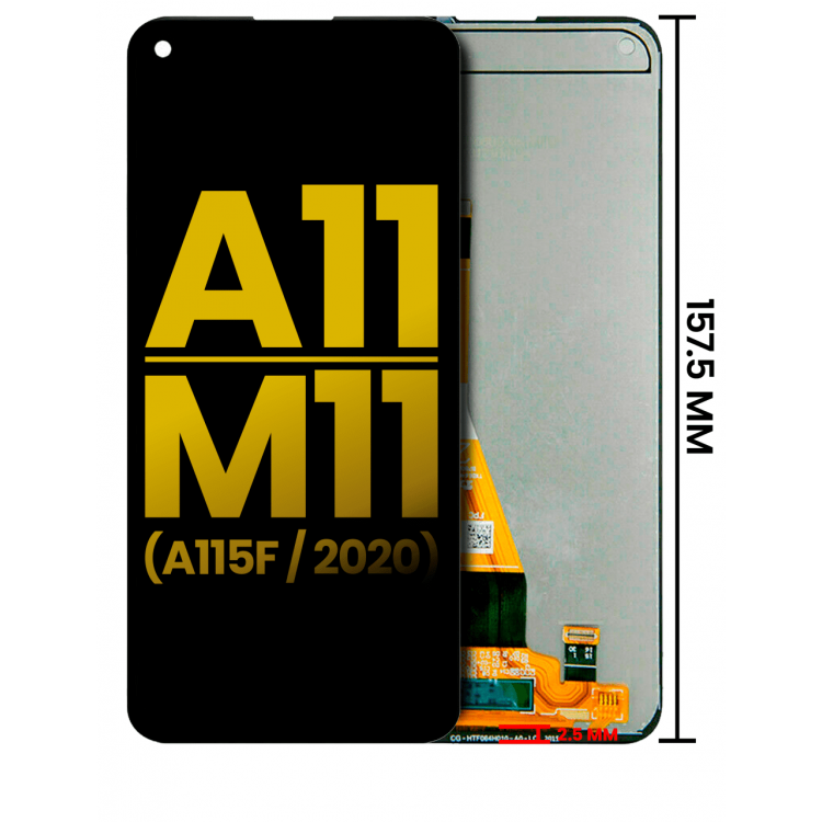 Samsung Galaxy A11 A115F Ekran Dokunmatik Siyah Çıtasız %100 Orijinal 