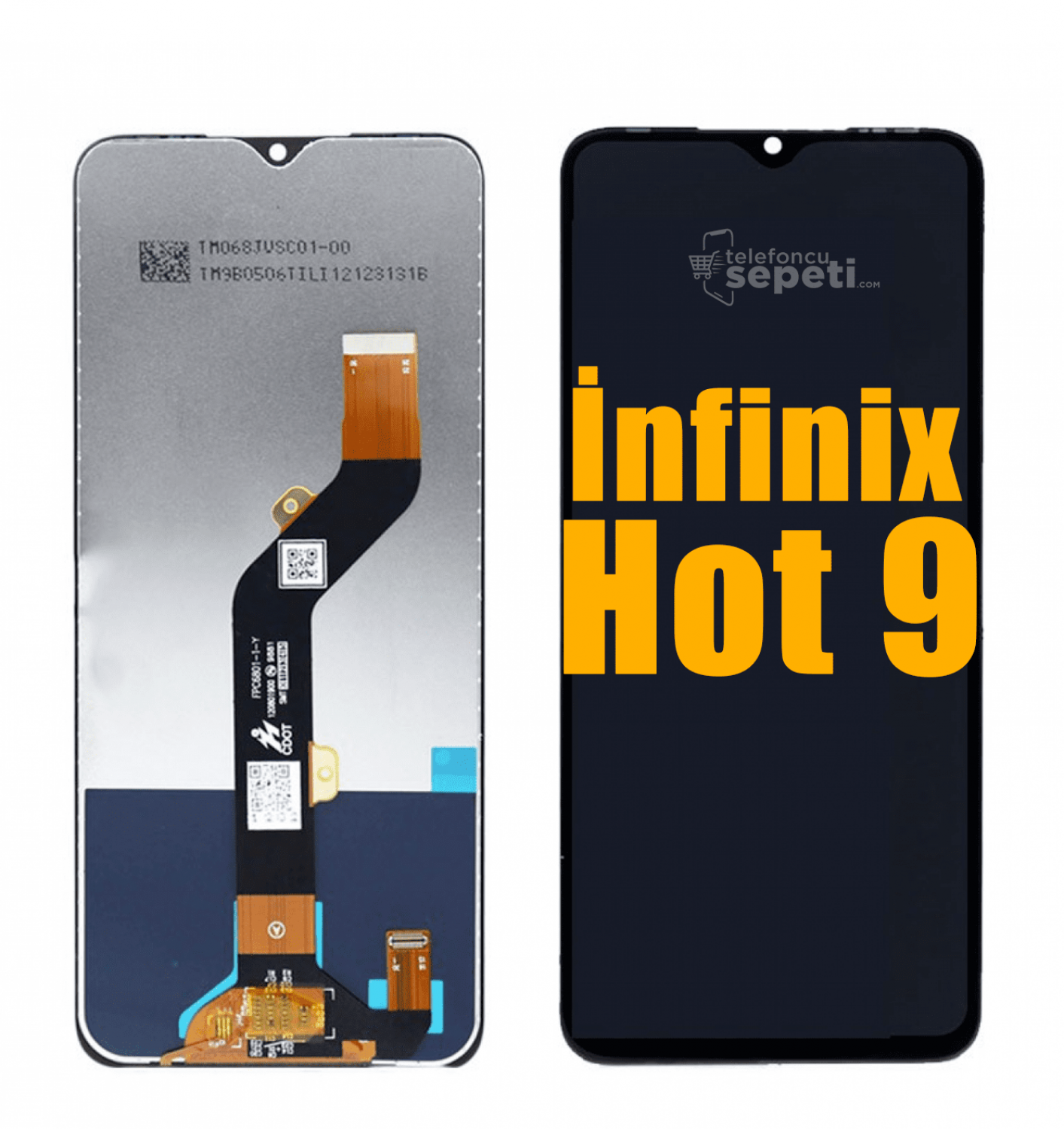 İnfinix Hot 9 Ekran Dokunmatik Siyah Çıtasız A Plus Kalite