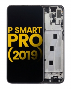 Huawei P Smart Pro Ekran Dokunmatik Siyah Çıtalı Revize